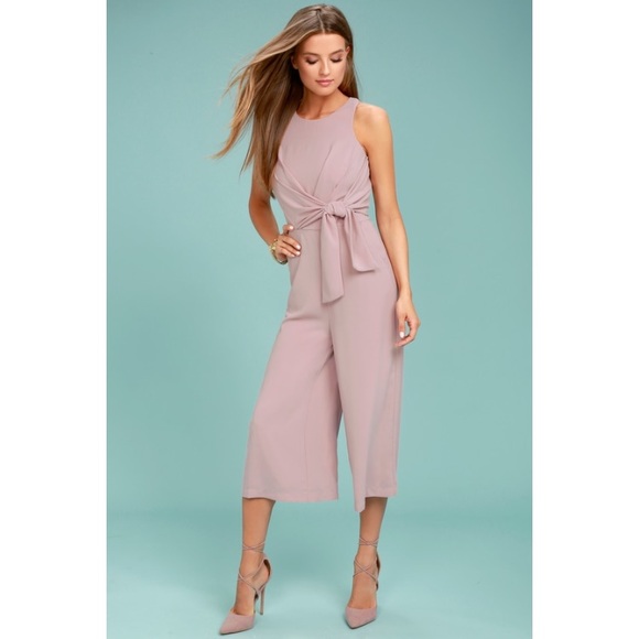 Lulus Dresses & Skirts - Lulus On Track Midi Mauve Jumpsuit Small